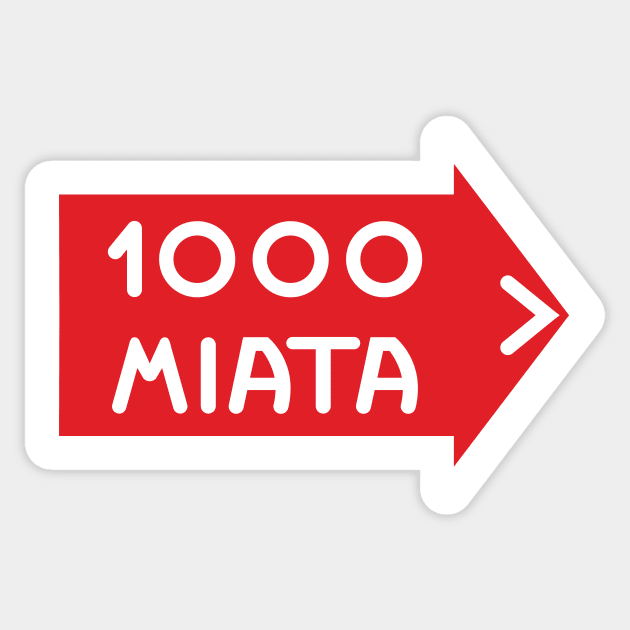 Mille Miata Sticker by hattorihanz0